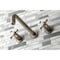 Kingston Brass Roman Tub Faucet, Brushed Nickel, Wall Mount KS8028BX - alternate 5
